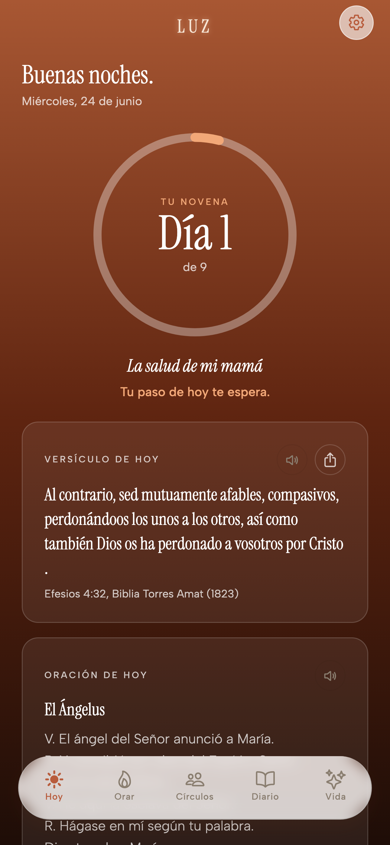 Tu versículo y tu oración de cada día