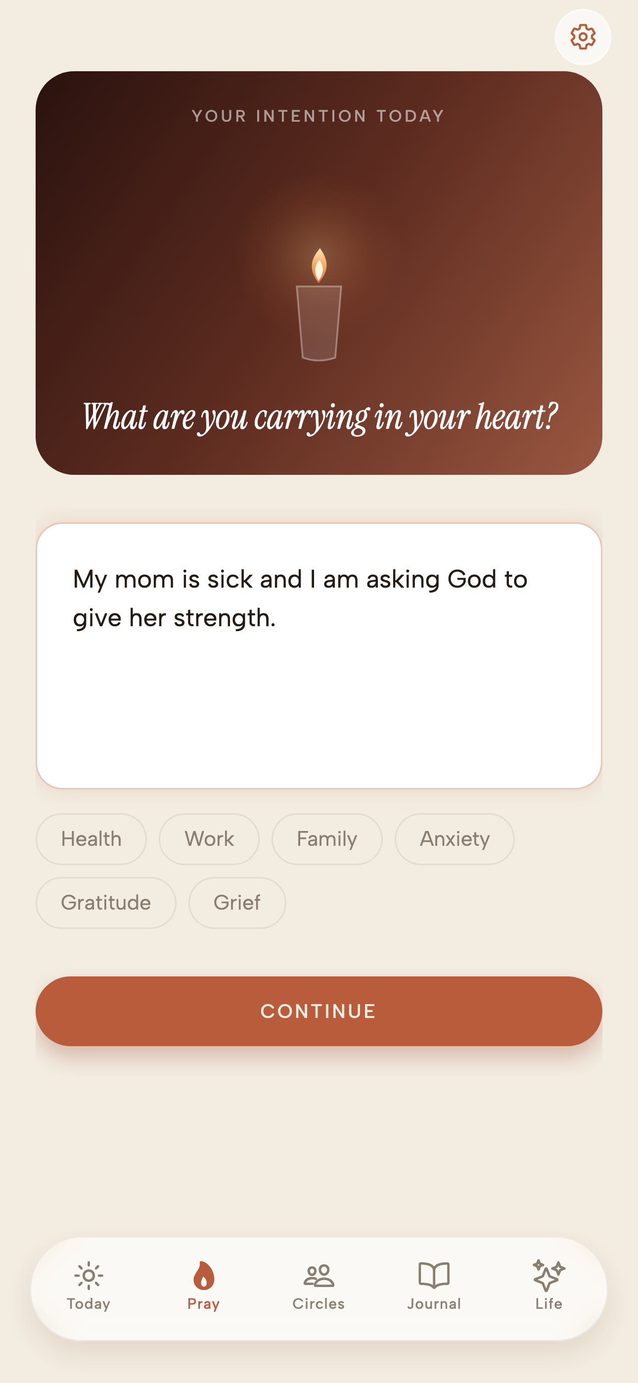 Share your intention in Luz